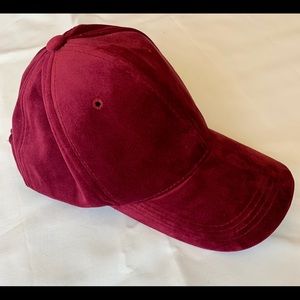 Maroon Velvet Dad Hat